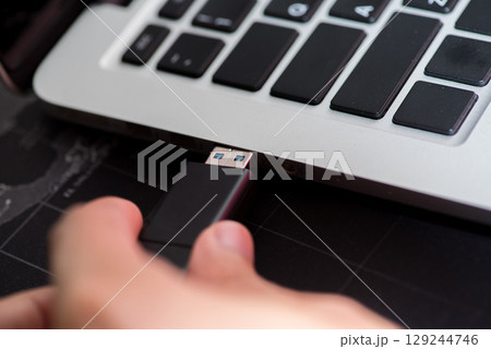 Abstract, Close up at electronic circuits, we see the technology of the mainboard, which is the important background of the computer.logic board,cpu motherboard,Main board,system board,mobo	 129244746