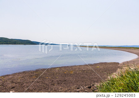 【北海道_網走市】能取岬と能取湖畔 6月 7月 能取湖河口 【北海道_網走市】能取岬と能取湖畔 6月 7月 能取湖河口 129245003