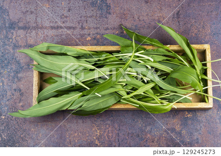 Raw Organic Green Ramps. 129245273