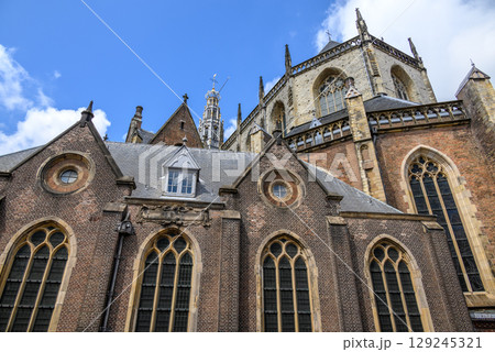 The Church of Saint Bavo Grote Kerk, Reformed Protestant church in Haarlem, Netherlands 129245321