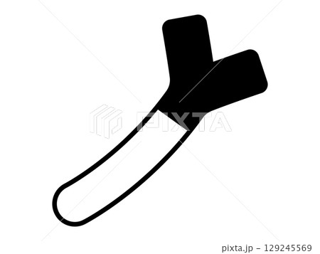 ネギのアイコン モノトーン ネギのアイコン モノトーン 129245569