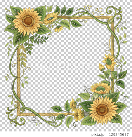 Floral Wreath Frame Clipart Watercolor Floral Wreath Frame Clipart Watercolor 129245657