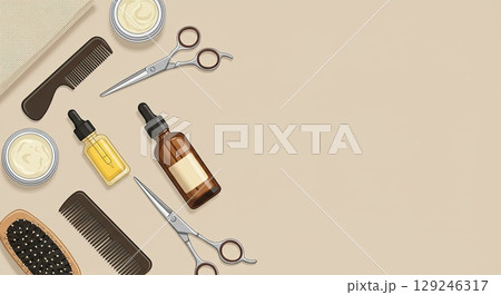 World Beard Day professional grooming kit. Essential male beauty kit. Nice kit 129246317