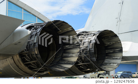 航空自衛隊F-15JイーグルのF100エンジンノズル 129247656