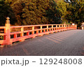 赤い橋の欄干 129248008
