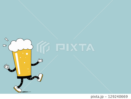 Animated Beer Glass Character 129248669
