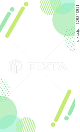 パステルカラーの幾何学的な模様のキュートな背景 129248911