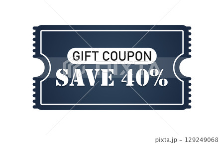 Save 40% Discount Voucher Tag 129249068