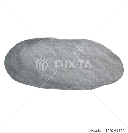 Hand painted watercolor stone on a white background. Ideal for postcards, printing on wallpaper, fabric Hand painted watercolor stone on a white background. Ideal for postcards, printing on wallpaper, fabric 129249553