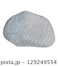 Hand painted watercolor stone on a white background. Ideal for postcards, printing on wallpaper, fabric 129249554