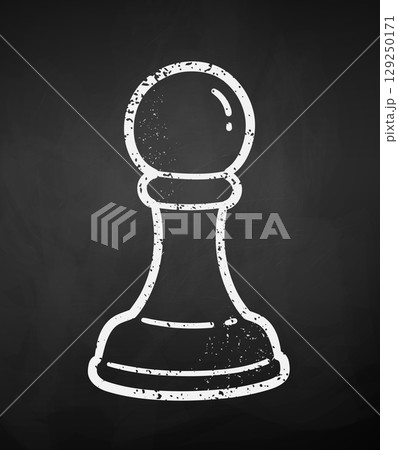 Vector illustration of chess pawn piece Vector illustration of chess pawn piece 129250171
