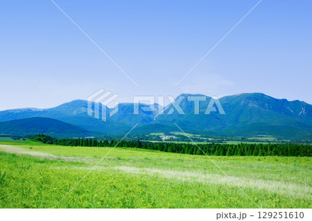 夏の久住高原 129251610