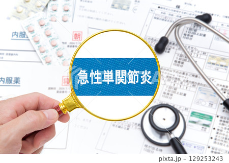 急性単関節炎　医療イメージ 129253243