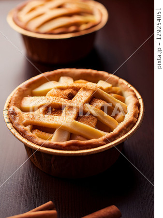 美味しそうなアップルパイ 美味しそうなアップルパイ 129254051