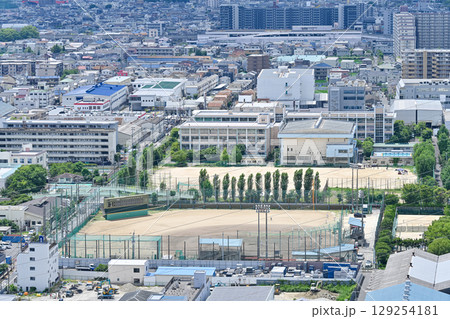 野球場の俯瞰写真 129254181