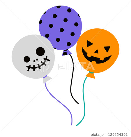 ハロウィンの風船 ハロウィンの風船 129254391