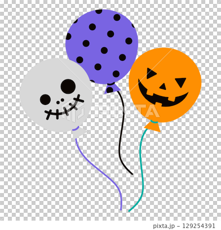 Halloween balloons Halloween balloons 129254391