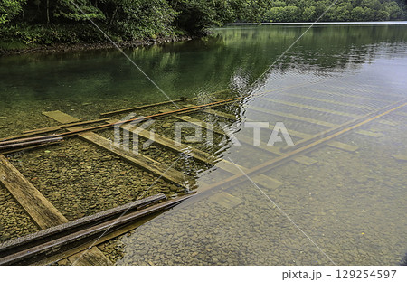 然別湖の湖底線路 129254597