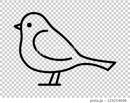 simple bird icon 129254696