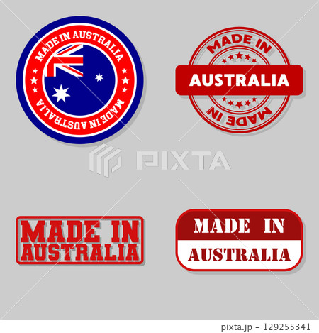 Set of stamps made in Australia 129255341