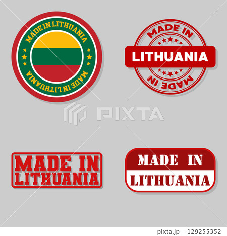 Set of stamps made in Lithuania 129255352