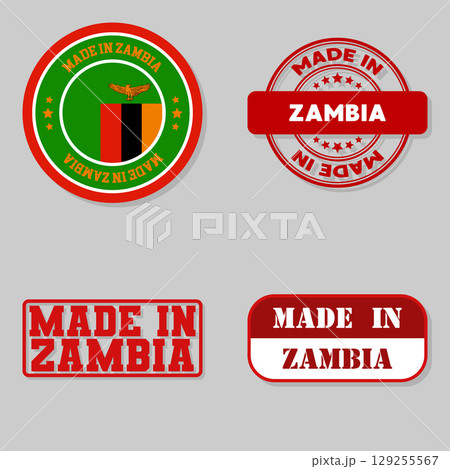 Set of stamps made in Zambia 129255567
