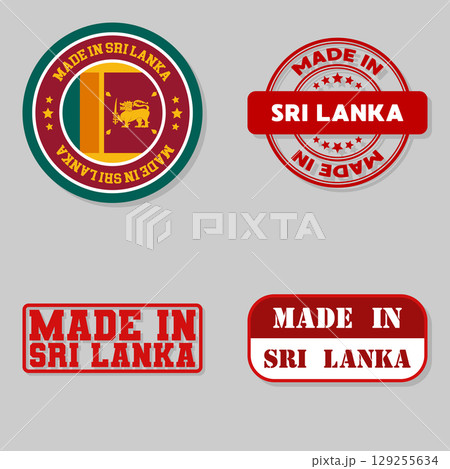 Set of stamps made in Sri Lanka 129255634