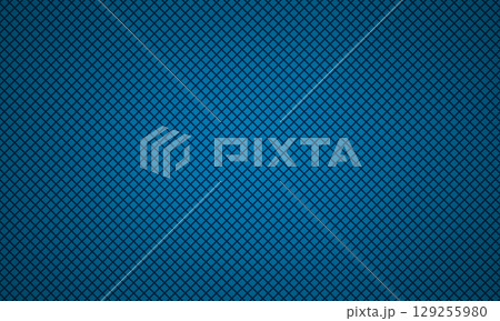 Blue diagonal square grid background Blue diagonal square grid background 129255980