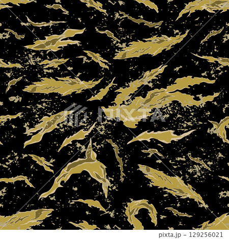 Seamless pattern jungle tiger camouflage grunge Seamless pattern jungle tiger camouflage grunge 129256021