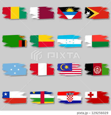 World Icons in brush style 129256029
