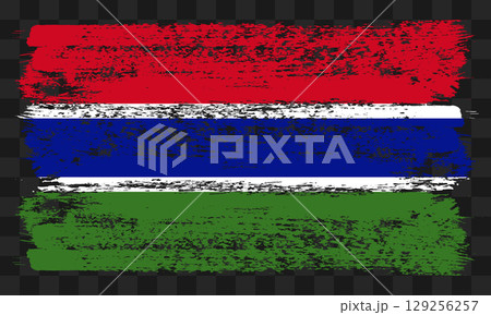 Gambia flag in grunge style Gambia flag in grunge style 129256257