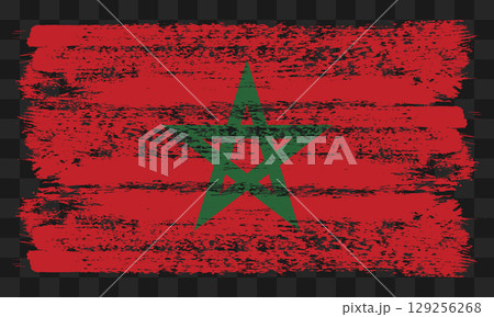 Morocco flag in grunge style Morocco flag in grunge style 129256268