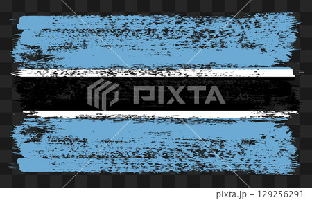 Botswana flag in grunge style Botswana flag in grunge style 129256291