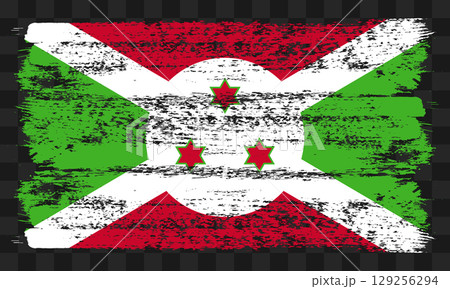 Burundi flag in grunge style Burundi flag in grunge style 129256294