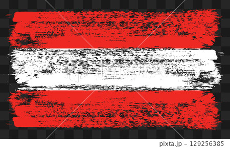 Austria flag in grunge style 129256385