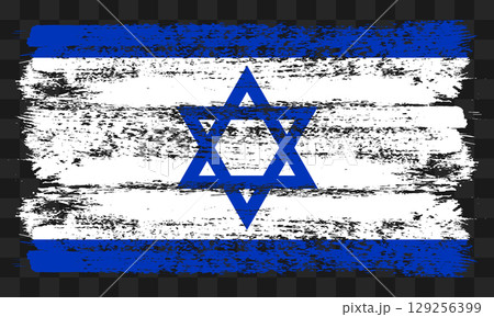 Israel flag in grunge style Israel flag in grunge style 129256399