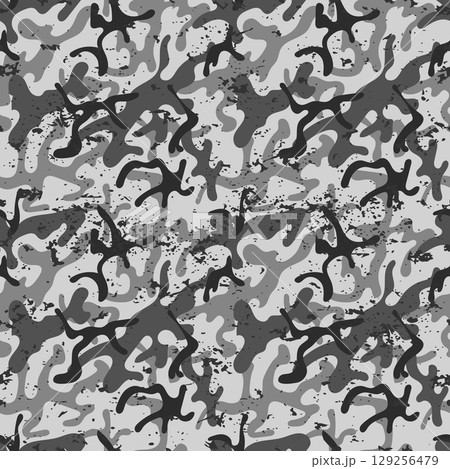 Abstract seamless pattern black camouflage grunge Abstract seamless pattern black camouflage grunge 129256479