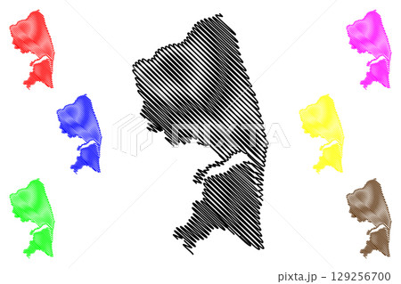 Great Yarmouth non-metropolitan district, Borough (United Kingdom of Great Britain and Northern Ireland, ceremonial county Norfolk, England) map vector illustration, scribble sketch map Great Yarmouth non-metropolitan district, Borough (United Kingdom of Great Britain and Northern Ireland, ceremonial county Norfolk, England) map vector illustration, scribble sketch map 129256700