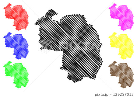 North Kesteven Non-metropolitan district (United Kingdom of Great Britain and Northern Ireland, ceremonial county Lincolnshire or Lincs, England) map vector illustration, scribble sketch map North Kesteven Non-metropolitan district (United Kingdom of Great Britain and Northern Ireland, ceremonial county Lincolnshire or Lincs, England) map vector illustration, scribble sketch map 129257013