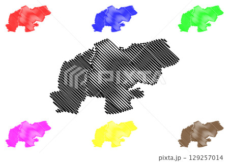 North Lincolnshire Unitary authority and borough (United Kingdom of Great Britain and Northern Ireland, ceremonial county Lincolnshire or Lincs, England) map vector illustration, scribble sketch map North Lincolnshire Unitary authority and borough (United Kingdom of Great Britain and Northern Ireland, ceremonial county Lincolnshire or Lincs, England) map vector illustration, scribble sketch map 129257014