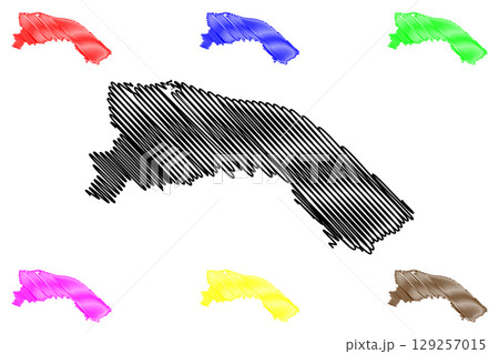 North Norfolk non-metropolitan district (United Kingdom of Great Britain and Northern Ireland, ceremonial county Norfolk, England) map vector illustration, scribble sketch map North Norfolk non-metropolitan district (United Kingdom of Great Britain and Northern Ireland, ceremonial county Norfolk, England) map vector illustration, scribble sketch map 129257015