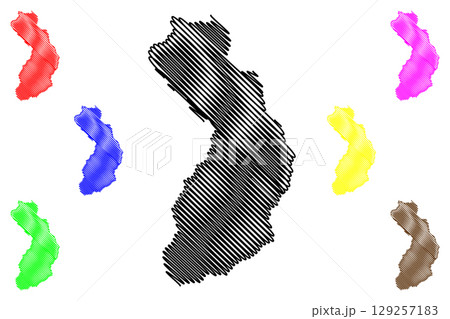 Monthey District (Switzerland, Swiss Confederation, Canton of Valais or Wallis) map vector illustration, scribble sketch Bezirk Monthey map Monthey District (Switzerland, Swiss Confederation, Canton of Valais or Wallis) map vector illustration, scribble sketch Bezirk Monthey map 129257183