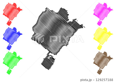 Nyon District (Switzerland, Swiss Confederation, Canton of Vaud, Waadt or Vod) map vector illustration, scribble sketch Bezirk Nyon map Nyon District (Switzerland, Swiss Confederation, Canton of Vaud, Waadt or Vod) map vector illustration, scribble sketch Bezirk Nyon map 129257188