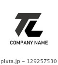 TLのイニシャルを組み合わせたシンプルロゴ｜企業・建設・テック系に最適なモノクロデザイン 129257530