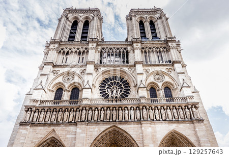 Notre-Dame cathedral, exteriors, Paris, France Notre-Dame cathedral, exteriors, Paris, France 129257643