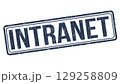 Intranet grunge rubber stamp 129258809