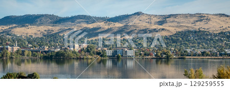 scenery at Klamanth falls town and lake ewauna oregon scenery at Klamanth falls town and lake ewauna oregon 129259555