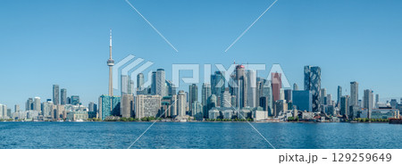 Panoramic shot of Toronto city skyline, Ontario, Canada 129259649