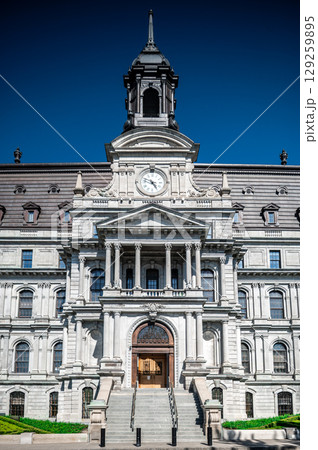 The old Montreal City Hall is a National Historic Site in Canada 129259895