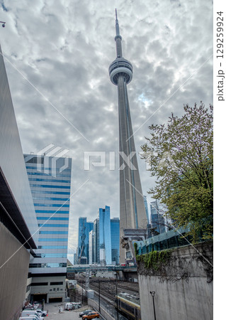 Street view in Toronto downtown, Ontario, Canada Street view in Toronto downtown, Ontario, Canada 129259924